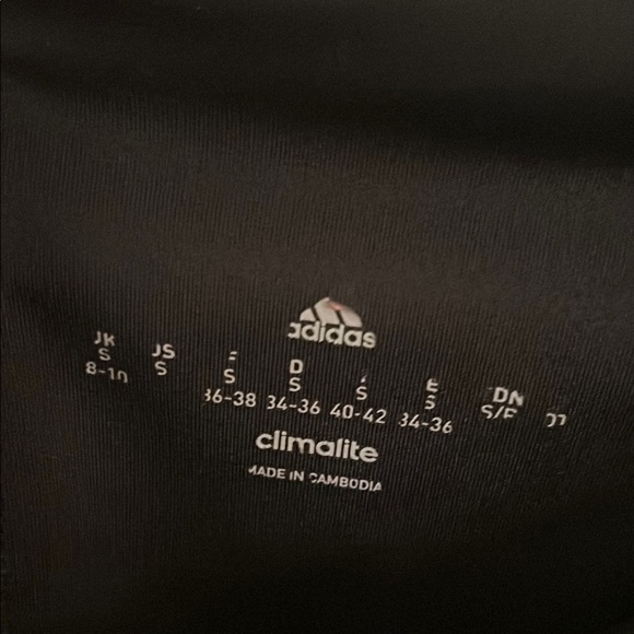 Adidas Black Climalite High-Waisted Performance Leggings, size S - Picture 3 of 6